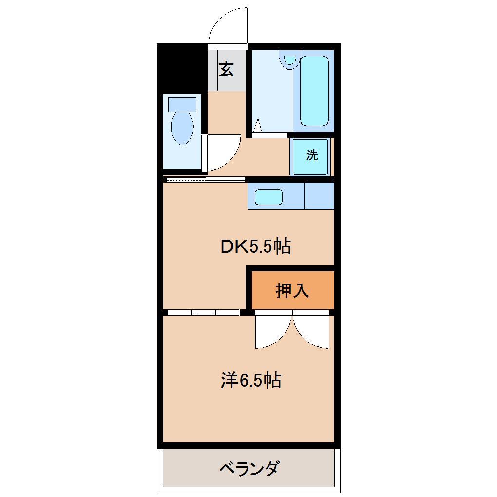 落合コーポIIIの間取り