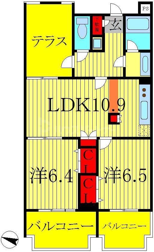 我孫子市我孫子のマンションの間取り