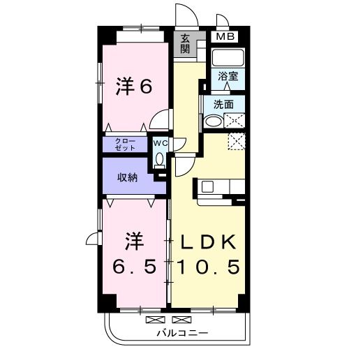 多治見市明和町のマンションの間取り