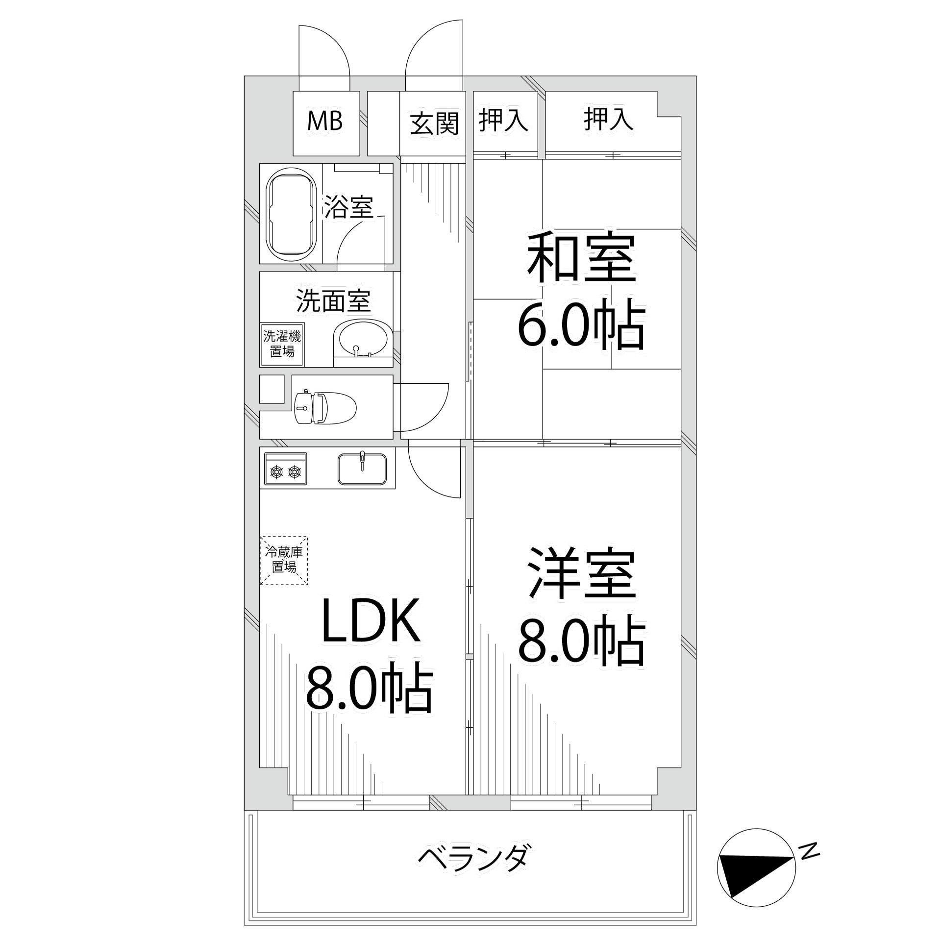 青山ＮＫマンションの間取り