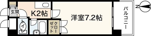 広島市安佐南区伴東のマンションの間取り