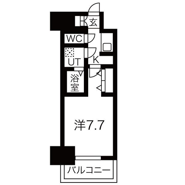 メイクス名駅太閤の間取り