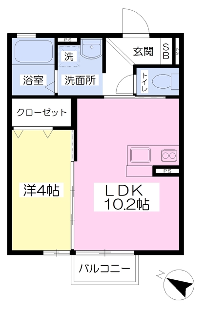 宮本グリーンハイツVの間取り