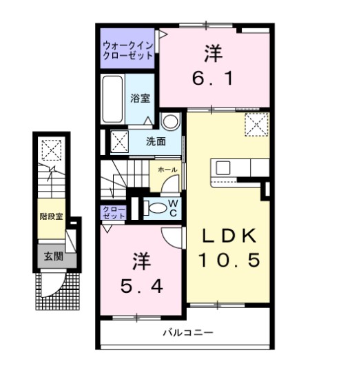 アムールＣの間取り