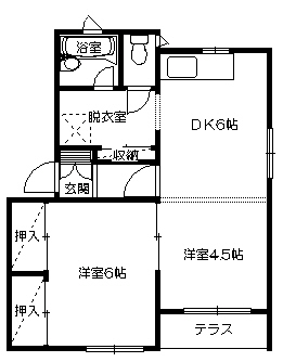 コーポK2の間取り