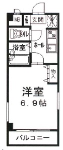 明石市魚住町鴨池のマンションの間取り