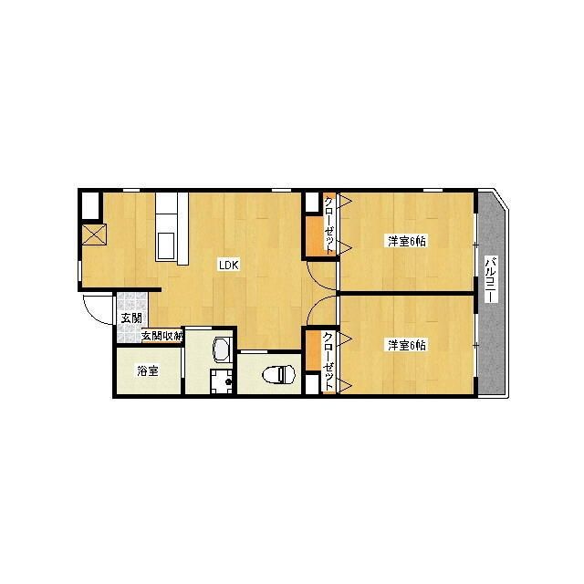 日野市高幡のマンションの間取り