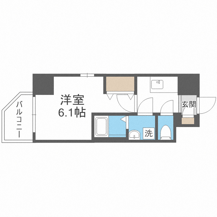 エスリードレジデンス大阪弁天町の間取り