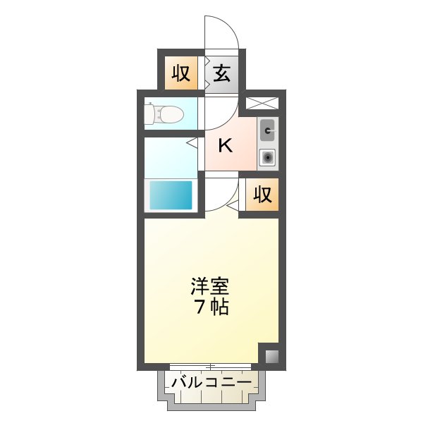 サンライズ津山の間取り