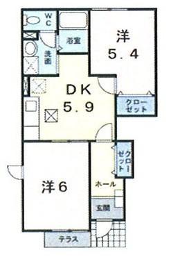 さいたま市緑区大字中尾のアパートの間取り