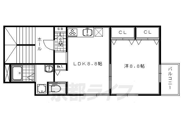 エルメゾン　フラッツの間取り