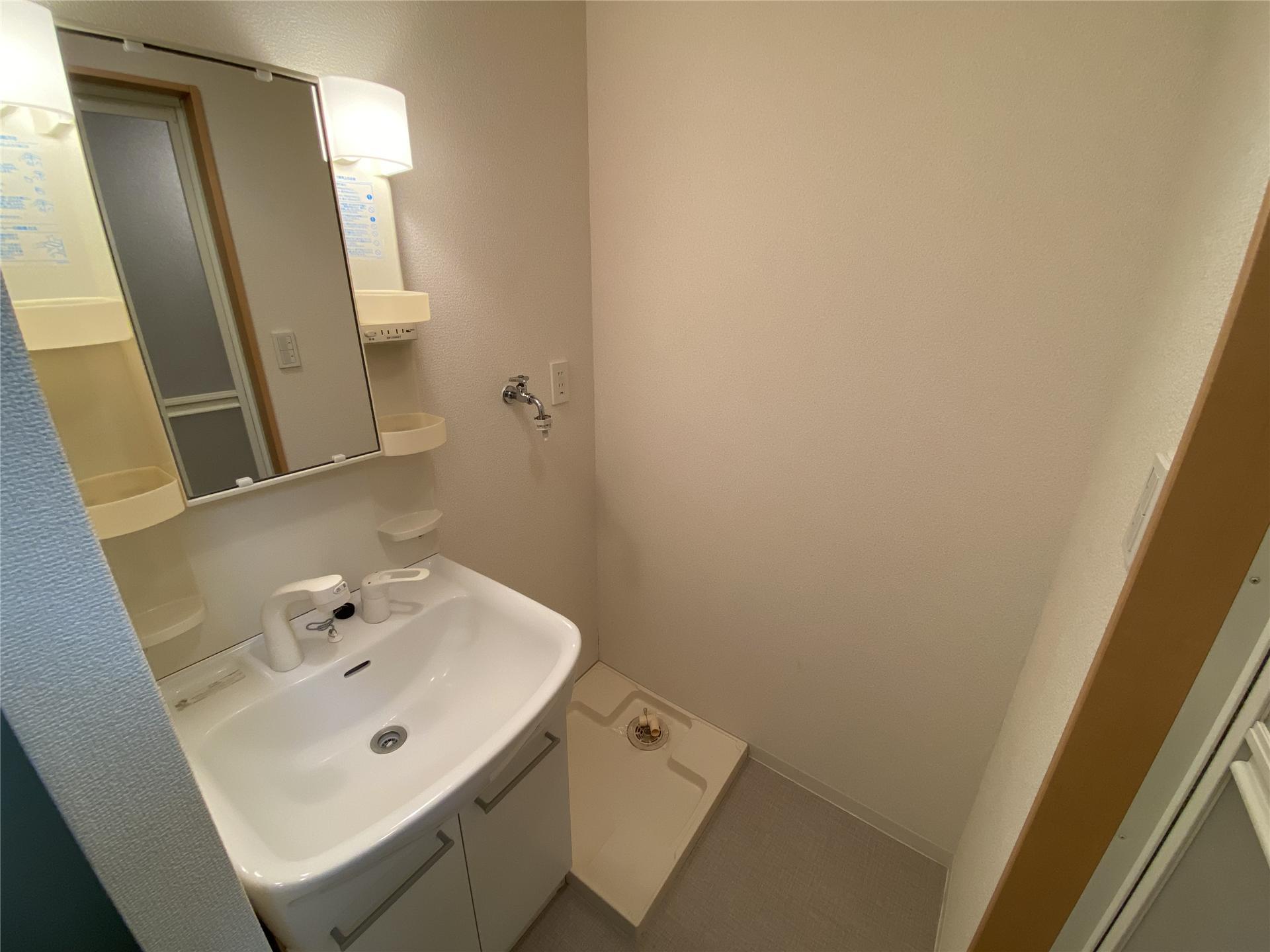 洗面設備　シャンプードレッサー付きです