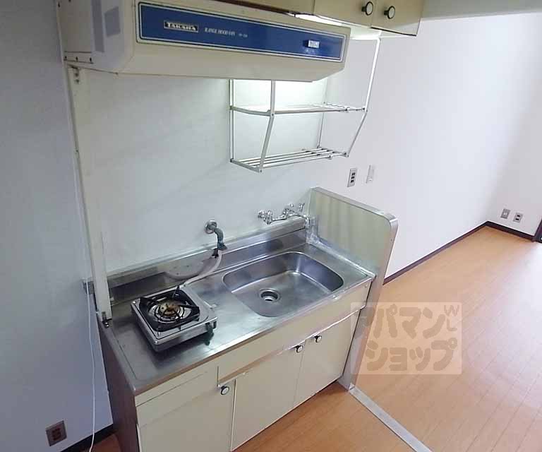 キッチン　１口ガスコンロ設置可能なキッチン