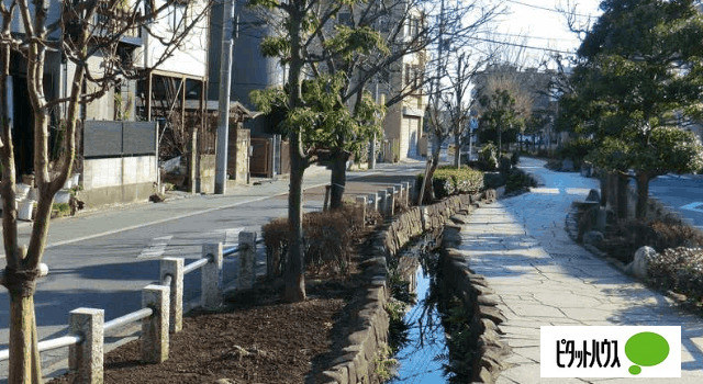 公園　中居堀観光緑道（公園）まで840m