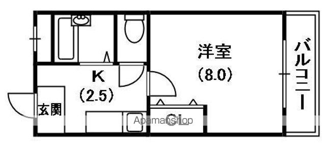京阪本線 古川橋駅 徒歩5分 3階建 築34年の間取り写真