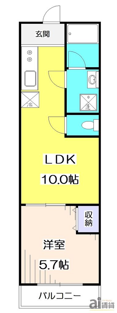 西武池袋線 清瀬駅 徒歩3分 3階建 築3年の間取り写真
