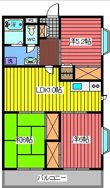ゴールドマンション小熊PART1の間取り写真