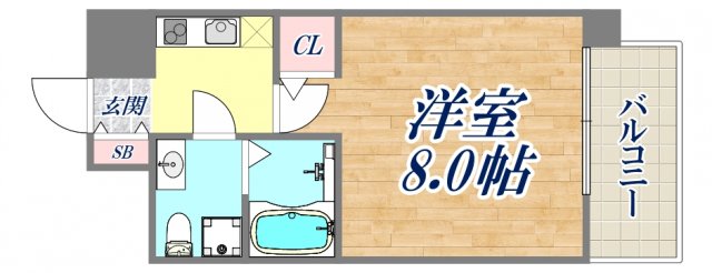 セレニテ三宮プリエの間取り写真