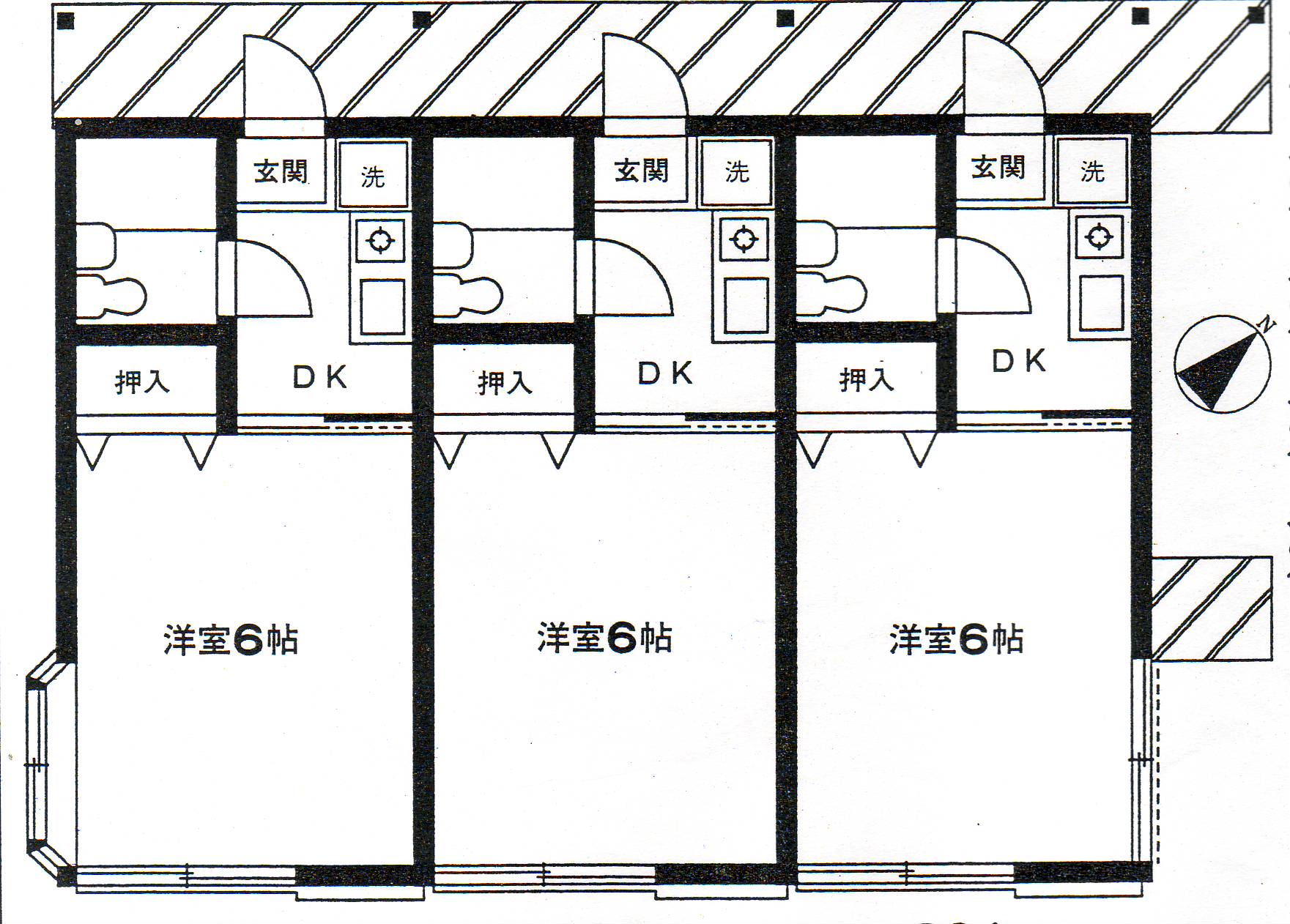 練馬区立野町のアパートの間取り