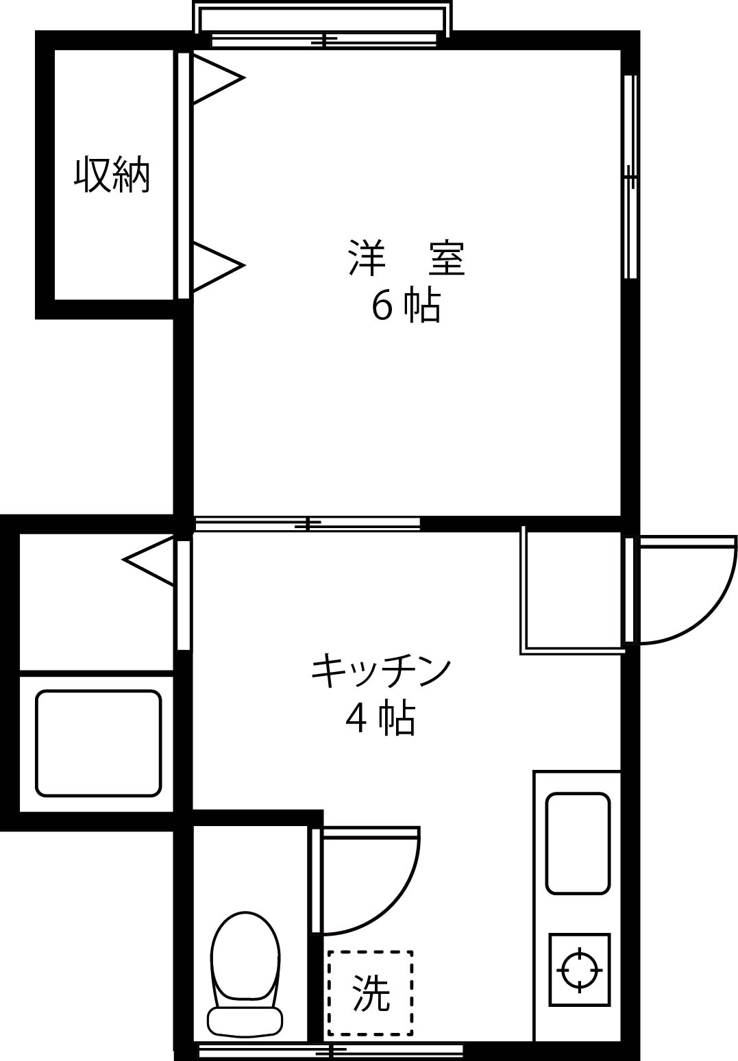 東京都目黒区洗足２（アパート）の賃貸物件の間取り