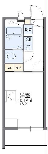 レオパレスセジュール菊川の間取り