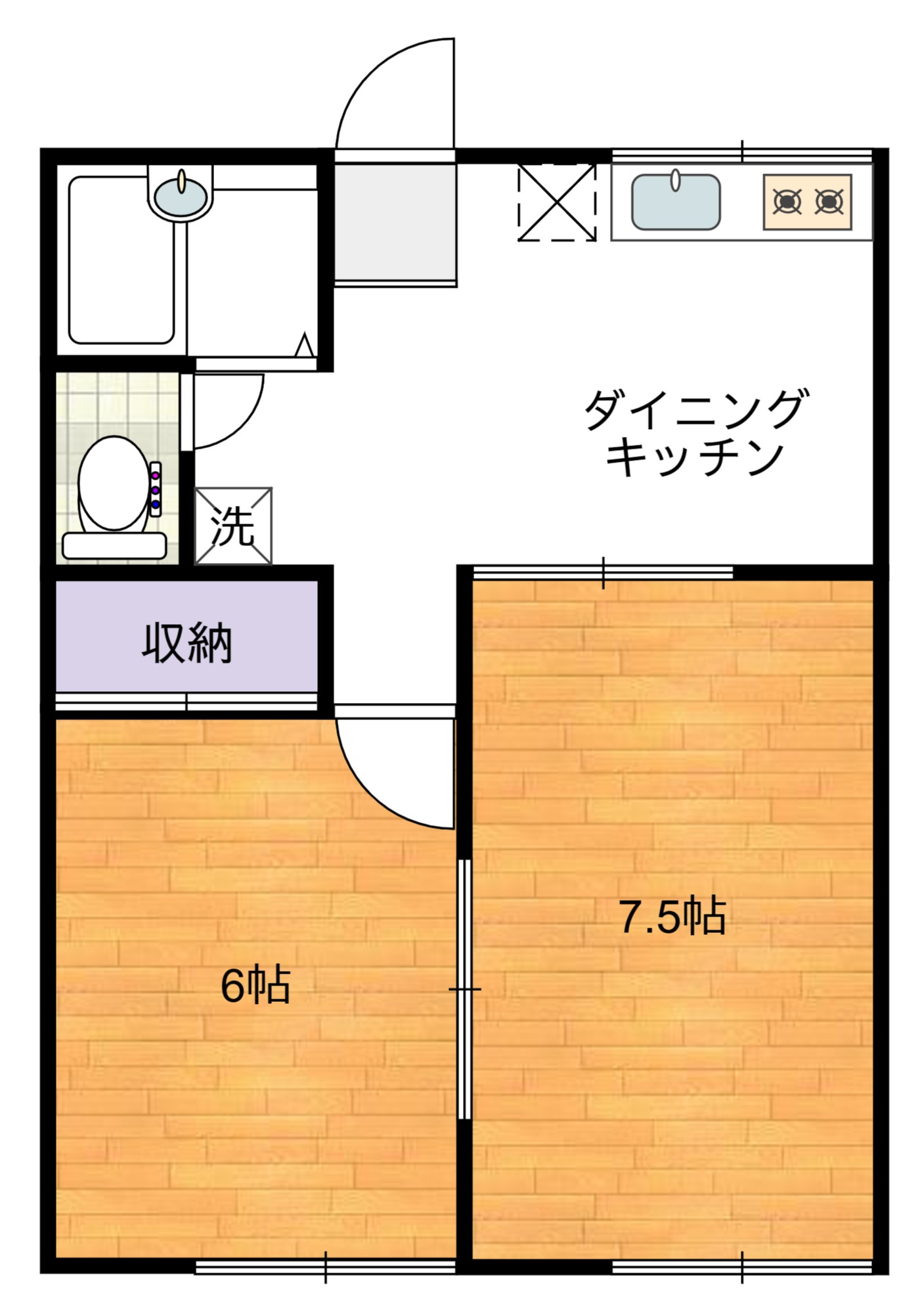 エクセルフラットの間取り