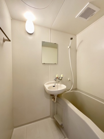 洗面設備　写真は別号室のものです。