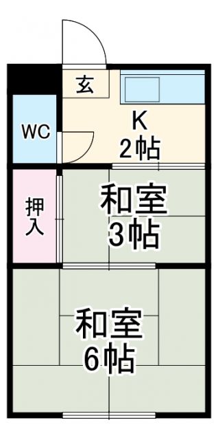 川崎市川崎区小田のアパートの間取り