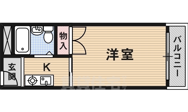 茨木市別院町のマンションの間取り