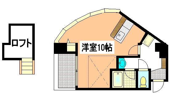 プロヴァンス東白島の間取り