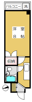 ニューハイツ麻布仙台坂の間取り