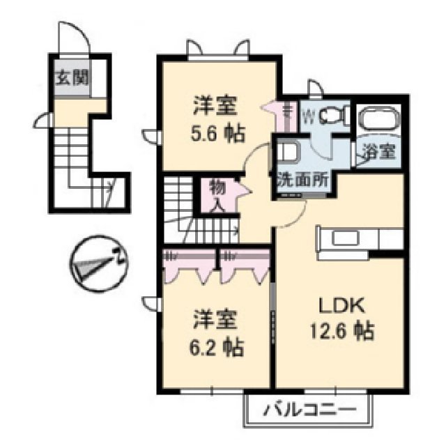 ピアシティーＡ棟の間取り