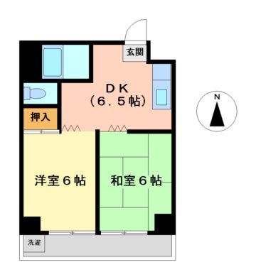 名古屋市中区新栄のマンションの間取り