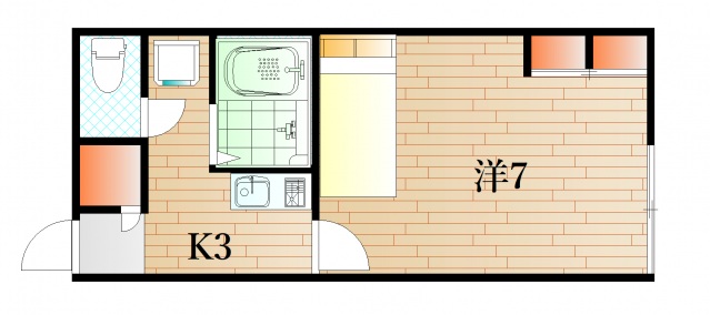 下関市彦島江の浦町のアパートの間取り