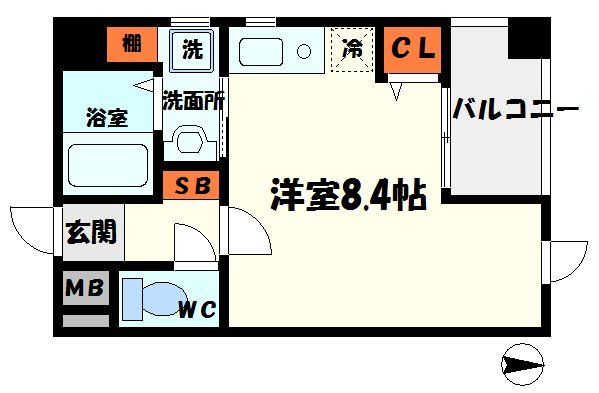 サンティール大和田の間取り