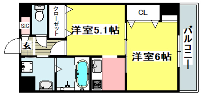 センターポイント吉志部の間取り