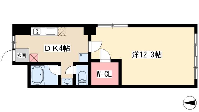 横電千成ビルの間取り