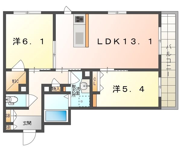 シャーメゾン　セレジェイラの間取り