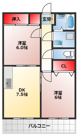 シャルム香ヶ丘の間取り