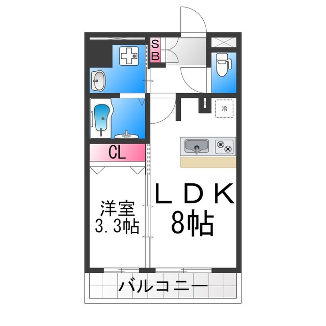 スプランディッド堺東の間取り