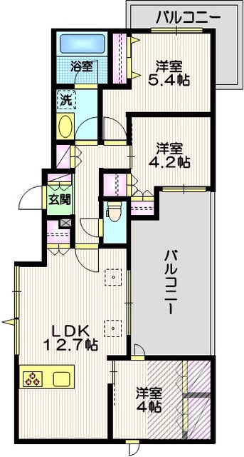 ＧＲＡＮＤ　ＰＡＬＡＩＳ　ＯＫＵＳＡＷＡの間取り