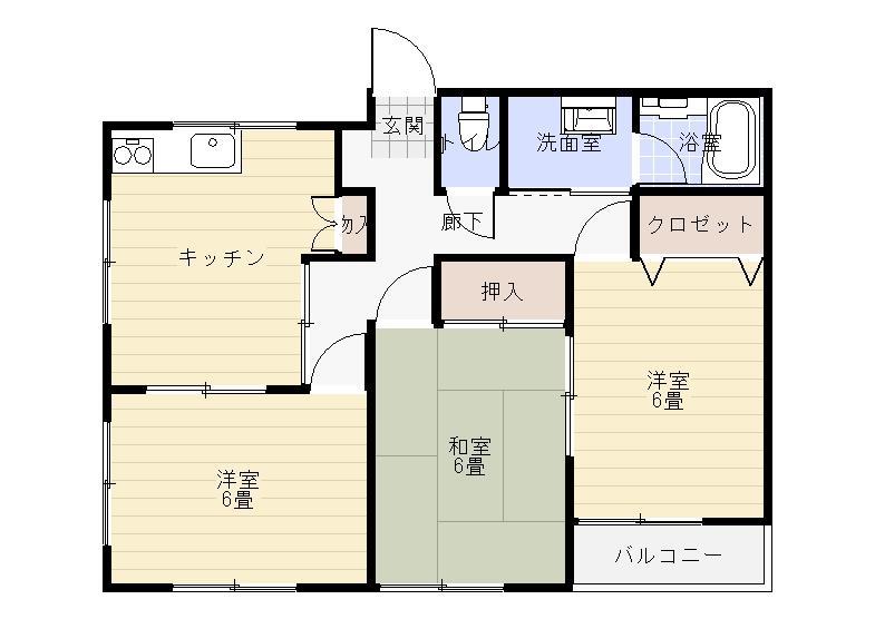 メゾン・サンレイク　Ａ棟の間取り