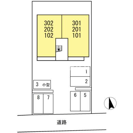 【江南市赤童子町南山のアパートのエントランス】