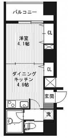 川崎市麻生区百合丘のマンションの間取り