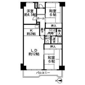 ポートアイランド住宅四四号棟の間取り