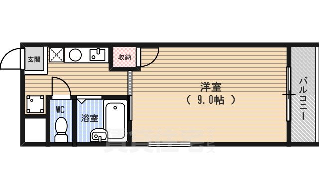 ラフィーネ四条堀川の間取り