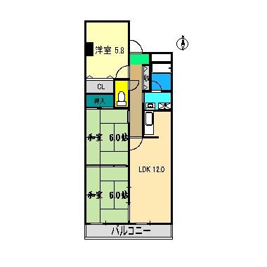 ハイツサンヴァリエの間取り