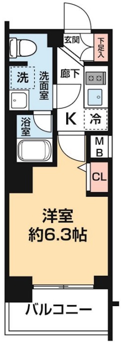 ガレリアレジデンス石川町の間取り