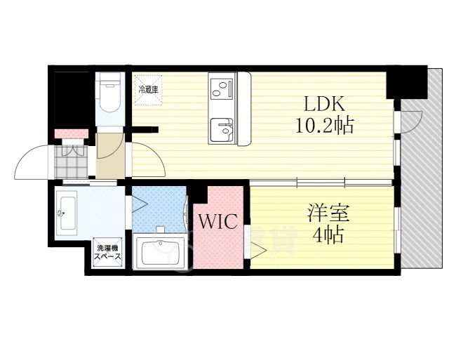 S-RESIDENCE東三国amanteの間取り