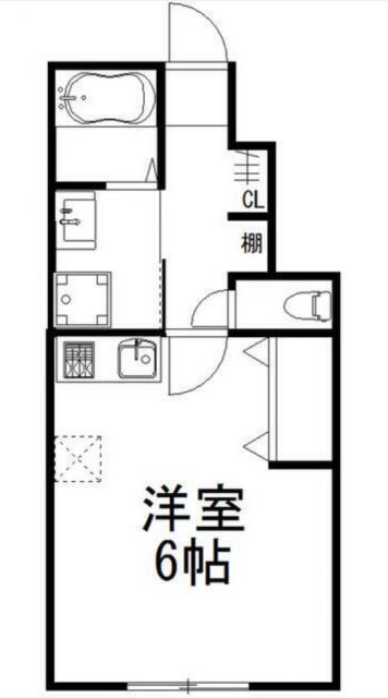 四街道市四街道のアパートの間取り